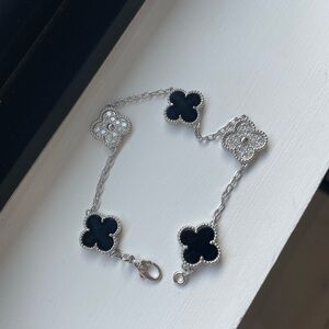 VCA Black and Silver Bracelet